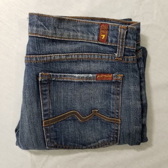 7 For All Mankind Jeans Bootcut Size 31x28 - Picture 6 of 8